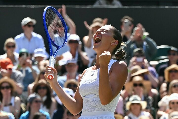 Marta Kostiuk prieš Jasmine Paolini | EPA / DANIEL HAMBURY nuotr.
