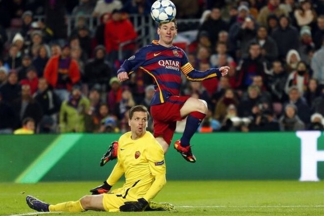 Wojciech Szczesny stebi Lionelio Messi įvartį | AP/Scanpix nuotr.