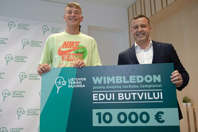 Po E.Butvilo pergalės Vimbldone – rėmėjų apdovanojimai | Alfredo Pliadžio nuotr.