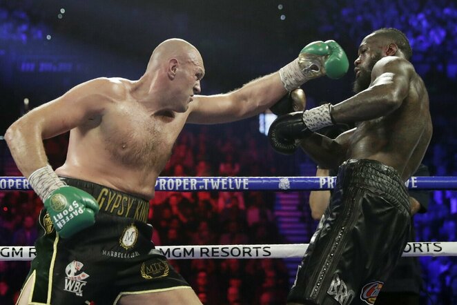Tysonas Fury ir Deontay Wilderis | Scanpix nuotr.