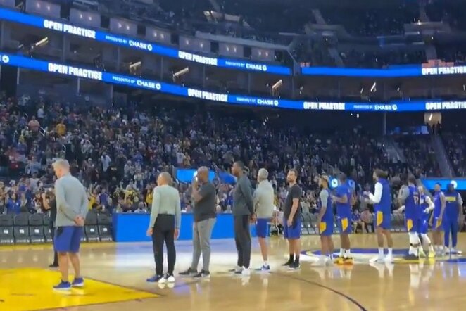 „Warriors“ naujoje arenoje surengė atvirą treniruotę | Organizatorių nuotr.