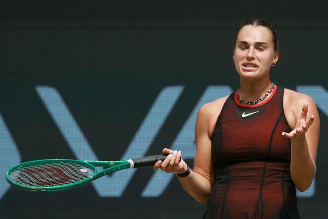 Aryna Sabalenka prieš Jessicą Pegulą | EPA nuotr.