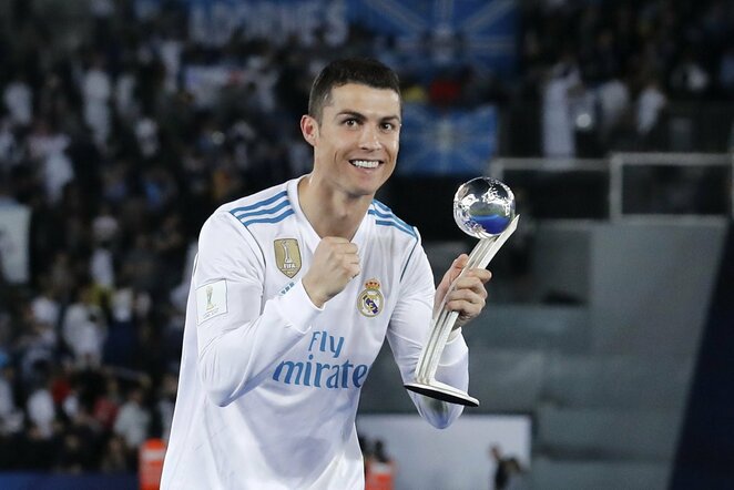 Madrido „Real“ žaidėjų džiaugsmas laimėjus FIFA pasaulio klubų taurę | Scanpix nuotr.