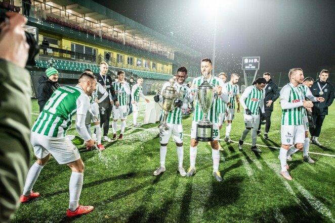 „Žalgirio“ triumfas laimėjus A lygą | BNS/Arno Strumilos nuotr.