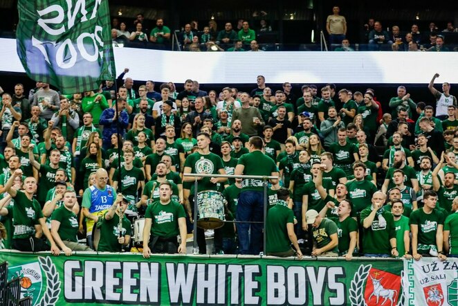 „Žalgirio“ sirgaliai „Green White Boys“ | Teodoro Biliūno / BNS foto nuotr.