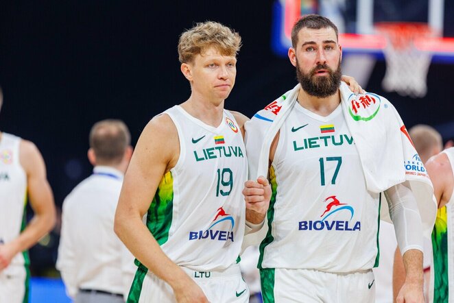 Kuzminskas ir Valančiūnas | BNS nuotr.