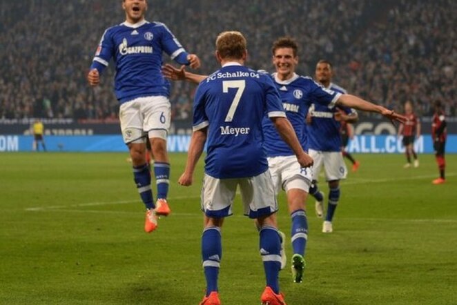 „Schalke“ futbolininkų džiaugsmas | AFP/Scanpix nuotr.