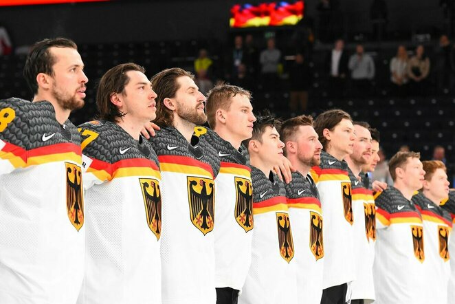 Vokietija – Prancūzija rungtynių akimirka | IIHF nuotr.