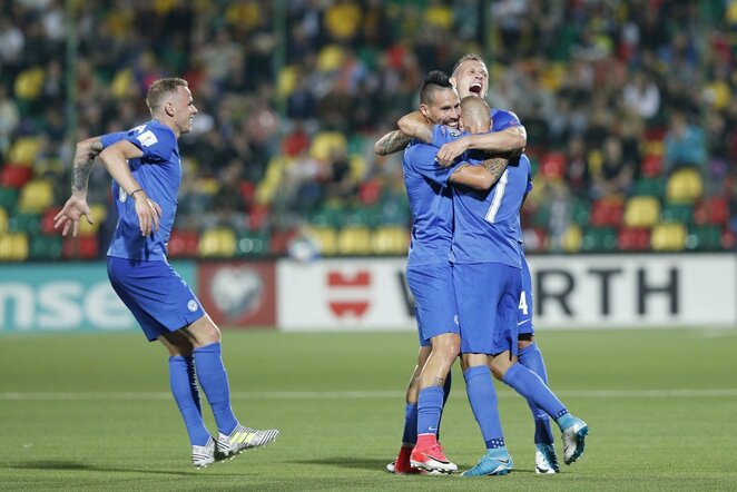 Slovakijos rinktinės futbolininkai | Scanpix nuotr.
