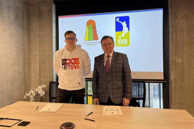 LKF ir 3x3 krepšinio asociacija parašais įtvirtino tarpusavio bendradarbiavimą | Organizatorių nuotr.