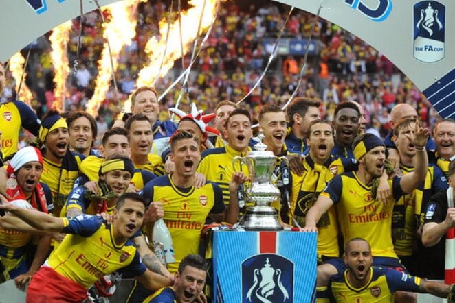 „Arsenal“ futbolininkai triumfavo gegužę vykusiame finale | AP/Scanpix nuotr.