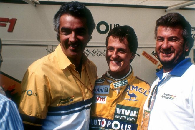 Flavio Briatore ir Michaelis Schumacheris | Scanpix nuotr.