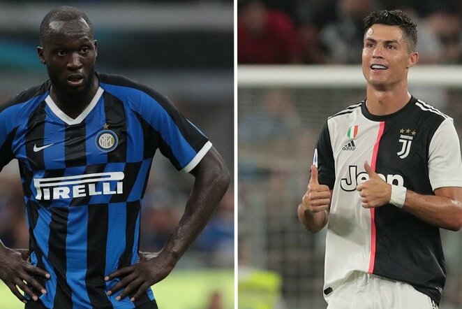 Romelu Lukaku ir Cristiano Ronaldo | Organizatorių nuotr.