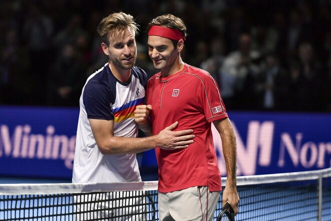 Peteris Gojowczykas ir Rogeris Federeris | Scanpix nuotr.