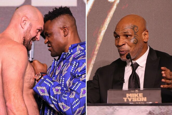 Tysonas Fury ir Francisas Ngannou bei Mike'as Tysonas | Scanpix nuotr.