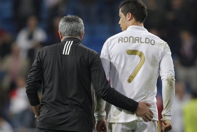 Jose Mourinho ir Cristiano Ronaldo | AP/Scanpix nuotr. 