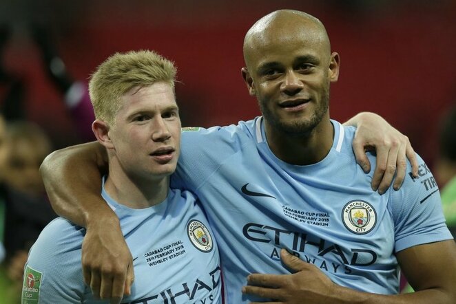 Kevinas De Bruyne ir Vincentas Kompany | Scanpix nuotr.