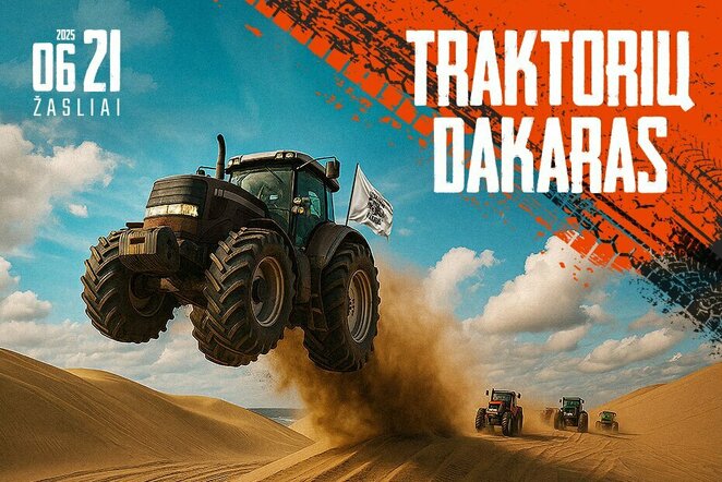 Pirmą kartą Lietuvoje startuos „Traktorių dakaras“ | Organizatorių nuotr.