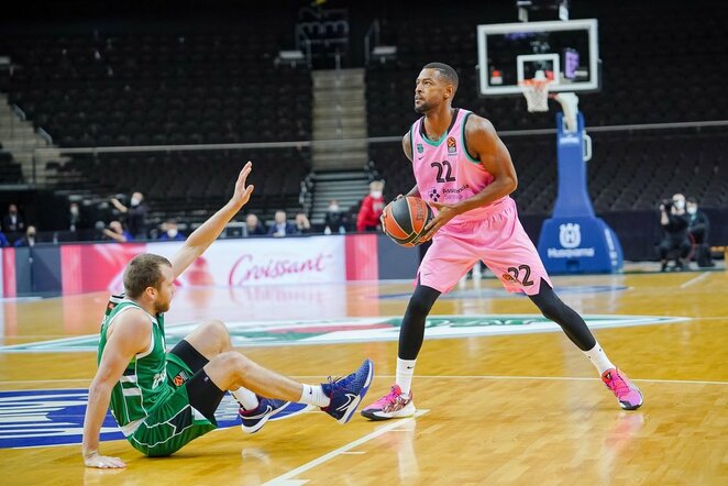 „Žalgiris“ – „Barcelona“ rungtynių akimirka | Sportas.lt/Tito Pacausko nuotr.