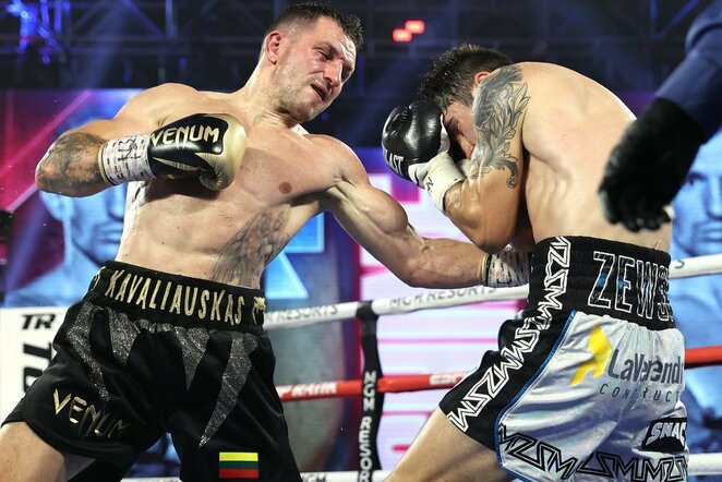 Egidijus Kavaliauskas ir Mikaelis Zewski | „Top Rank“ nuotr.