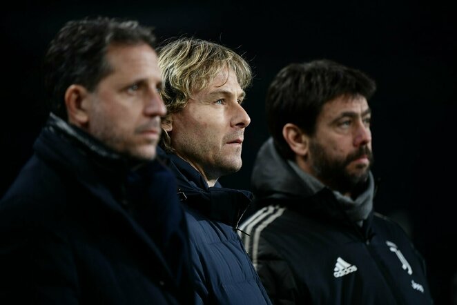 Fabio Paratici, Pavelas Nedvedas ir Andrea Agnelli | Scanpix nuotr.