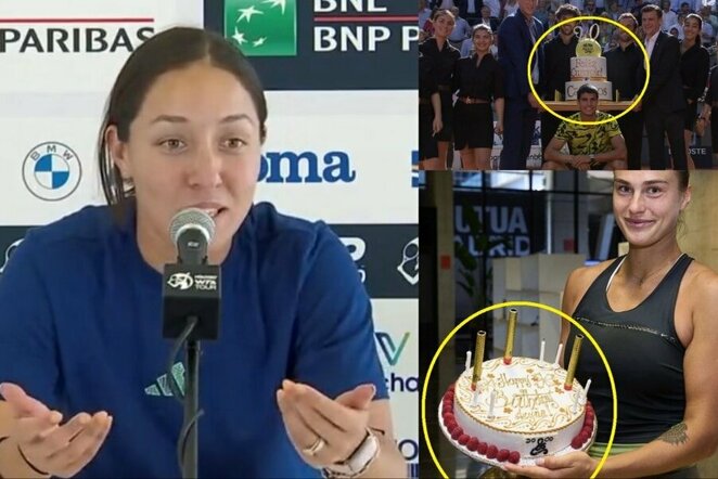 Jessica Pegula, Carlosas Alcarazas ir Aryna Sabalenka | „Stop“ kadras