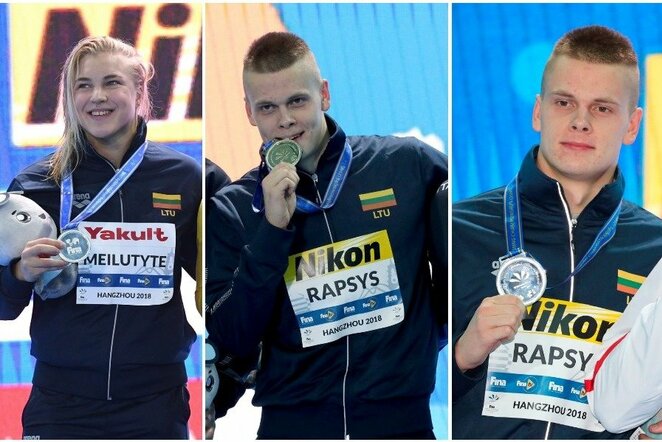 Lietuviai su pasaulio čempionato medaliais | Scanpix nuotr.