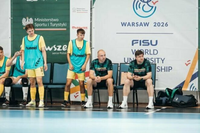 Lietuvos studentų futsalo rinktinės treneriai | Organizatorių nuotr.