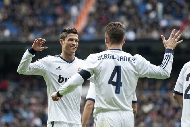 Cristiano Ronaldo ir Sergio Ramosas | AFP/Scanpix nuotr.