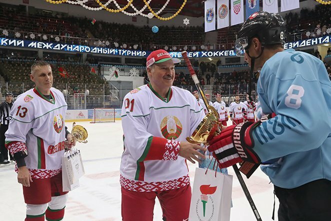 Aleksandras Lukašenka ir Dainius Zubrus | Organizatorių nuotr.