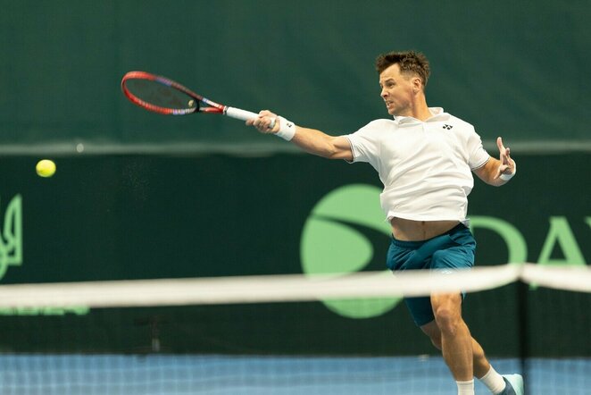 Ričardas Berankis prieš Sabą Purtseladzę | Sauliaus Čirbos nuotr.