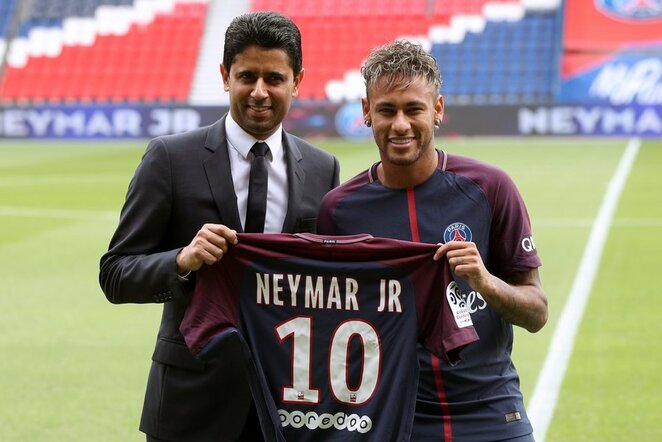 Nasser Al-Khelaifi ir Neymaras | Scanpix nuotr.