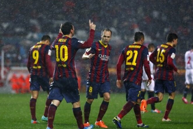 „Barcelona“ futbolininkai | REUTERS/Scanpix nuotr.