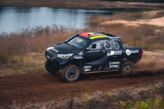 Benediktas Vanagas išbandė naująjį bolidą | Vytauto Pilkausko nuotr.