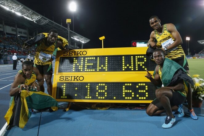 Jamaikos sprinteriai | REUTERS/Scanpix nuotr.
