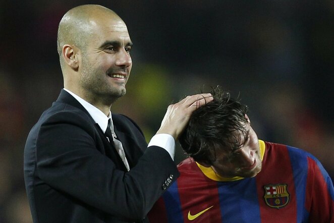 Josepas Guardiola ir Lionelis Messi | Scanpix nuotr.