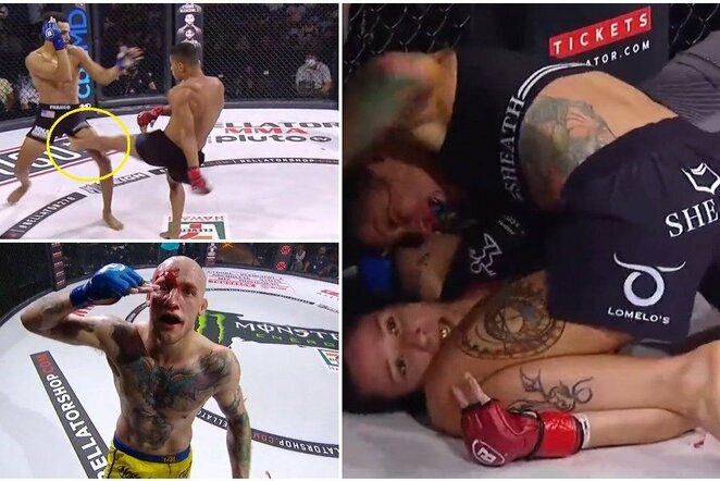 „Bellator 278“ akimirkos | „Twitter“ nuotr.