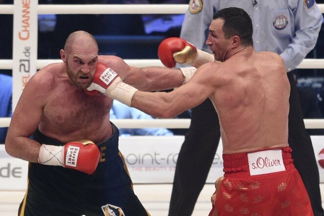Tysonas Fury ir Vladimiras Kličko | Scanpix nuotr.