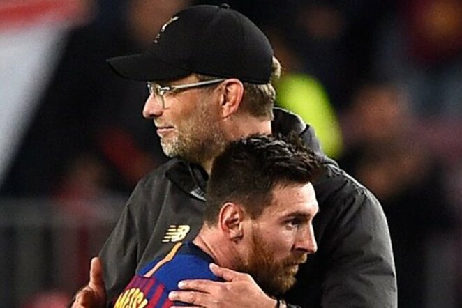 Jurgenas Kloppas ir Lionelis Messi | Scanpix nuotr.