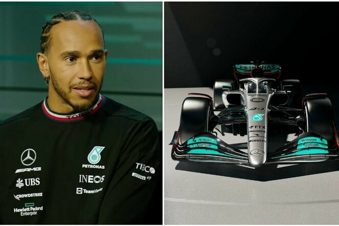 Lewisas Hamiltonas ir naujasis „Mercedes“ bolidas | Instagram.com nuotr