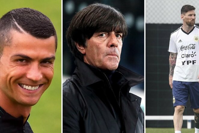 Cristiano Ronaldo, Joachimas Lowas ir Lionelis Messi | Scanpix nuotr.