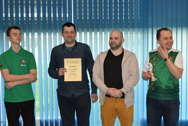 Lietuvos nacionalinė ekipa – Kevinas Kuznecovas, Martynas Limontas, Dmitrijus Chocenka, Vidmantas Satkus (Vilimanto Satkaus nuotr.) | Organizatorių nuotr.