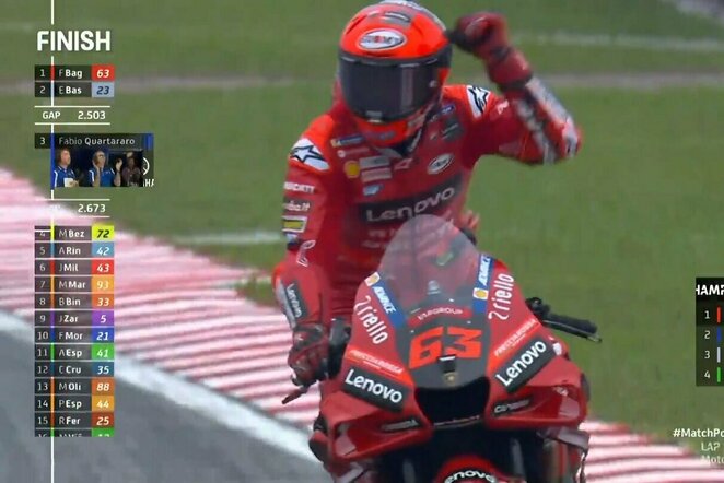 Francesco Bagnaia | „Stop“ kadras