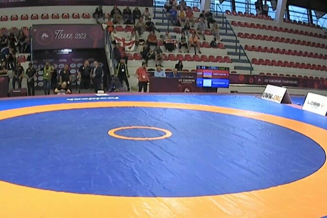 Europos jaunių imtynių čempionatas | „Stop“ kadras