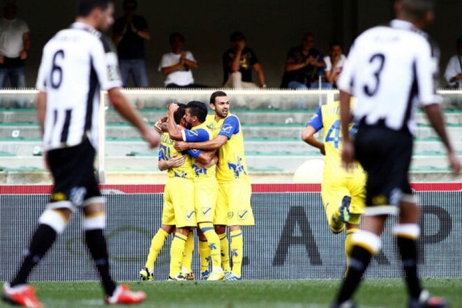 „Chievo“ džiaugiasi įvarčiu | LaPresse/Scanpix nuotr.