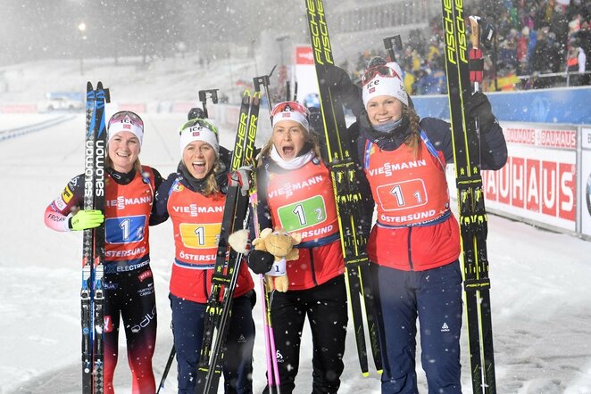 Norvegijos moterų biatlono rinktinė | Scanpix nuotr.