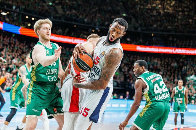„Žalgiris“ – „Baskonia“ rungtynių akimirka | Eriko Ovčarenko / BNS foto nuotr.