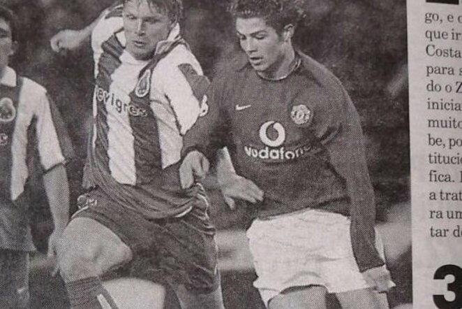 E.Jankauskas kovoja su C.Ronaldo | asmeninio archyvo nuotr.