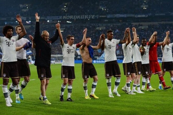„Bayern“ dėkoja komandos fanams | AFP/Scanpix nuotr.