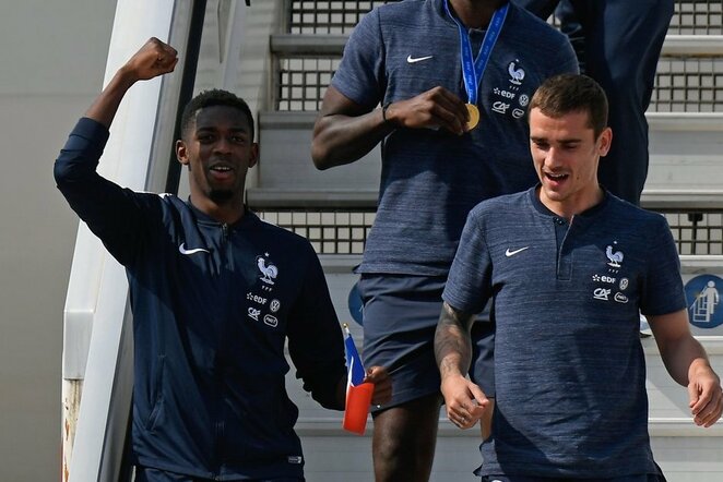 Ousmane'as Dembele ir Antoine'as Griezmannas | Scanpix nuotr.